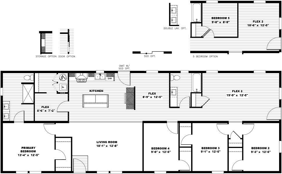 Black-and-white architectural floor plan with labeled rooms, hallways, stairs, and entrances