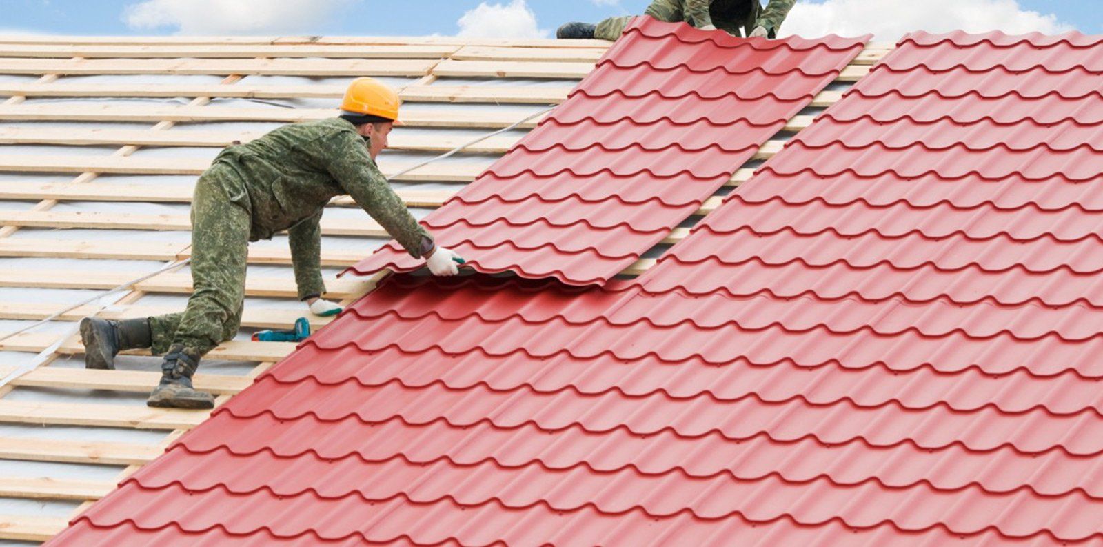 Roof installation work