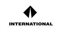 International logo, a black diamond with a white vertical line, and the word 