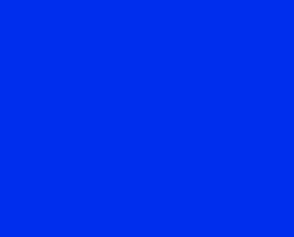 Solid bright blue screen