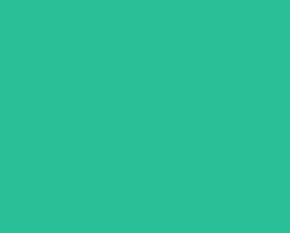 Solid teal-green background.