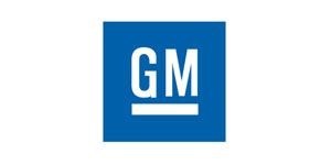 GM logo in white on a blue square