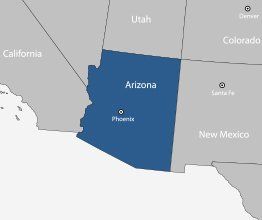 Arizona Awnings & Canvas LLC service area map