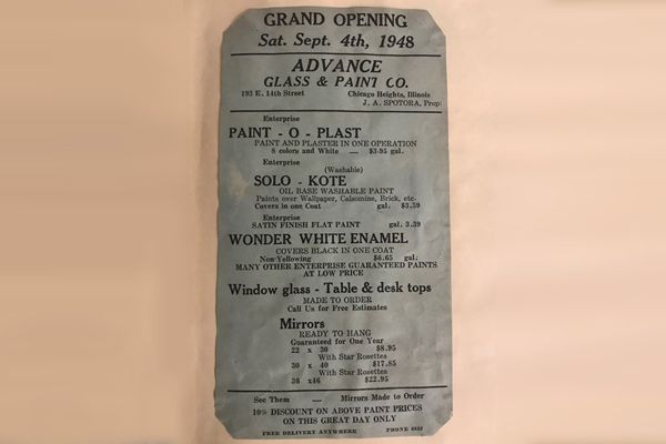 Grand opening flyer