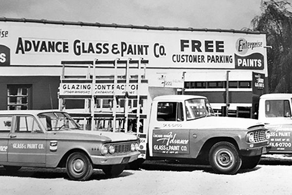 Old photo of storefront
