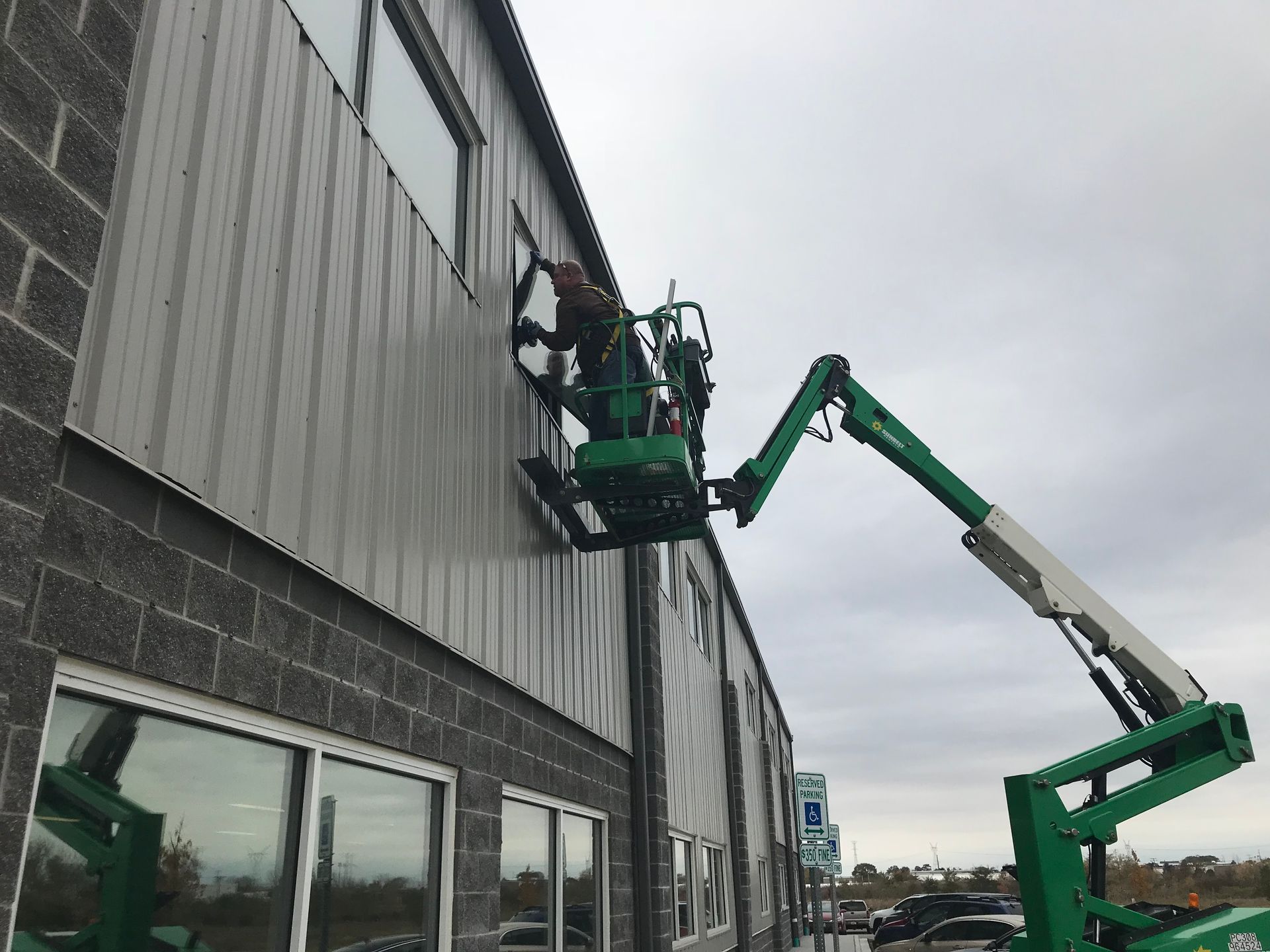 glass professional on work