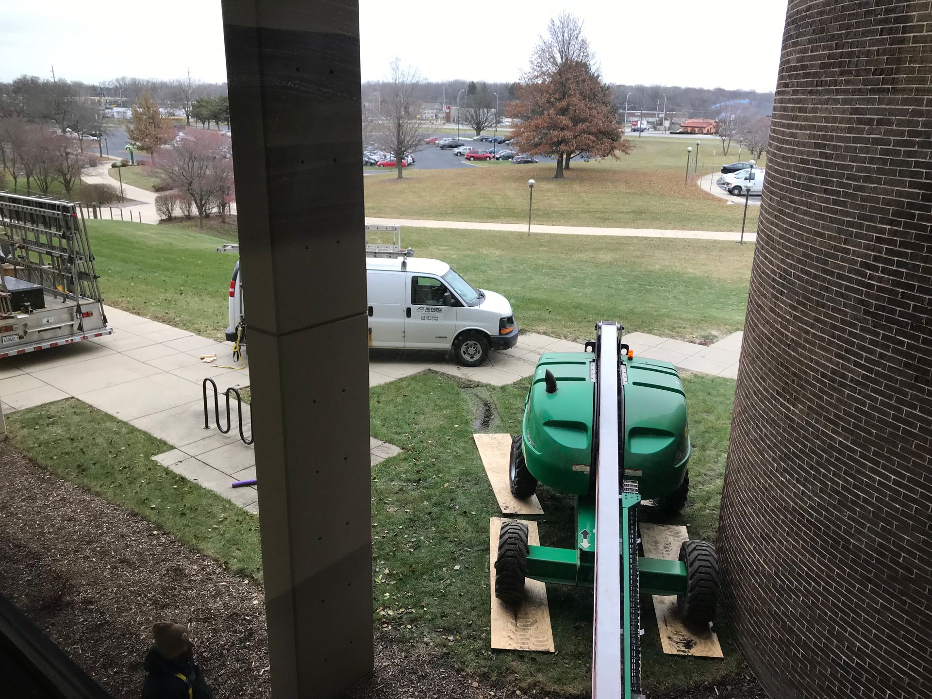 interior view glass work