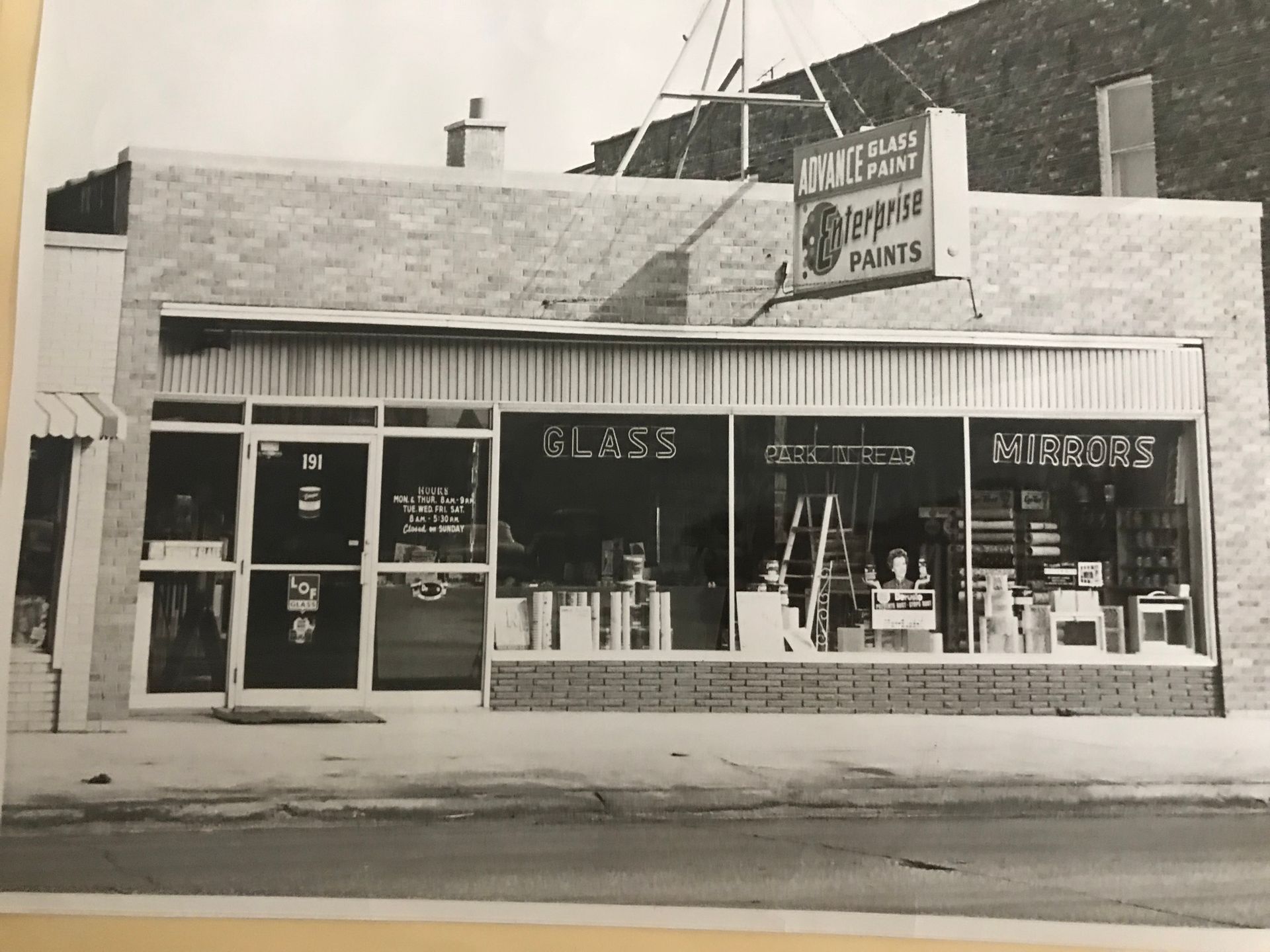 old photo of business