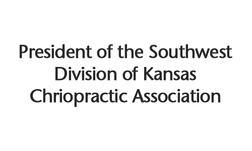 President of the Southwest Division of Kansas Chriopractic Association