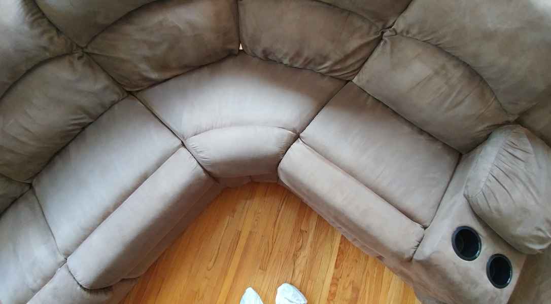 after upholstery cleaning