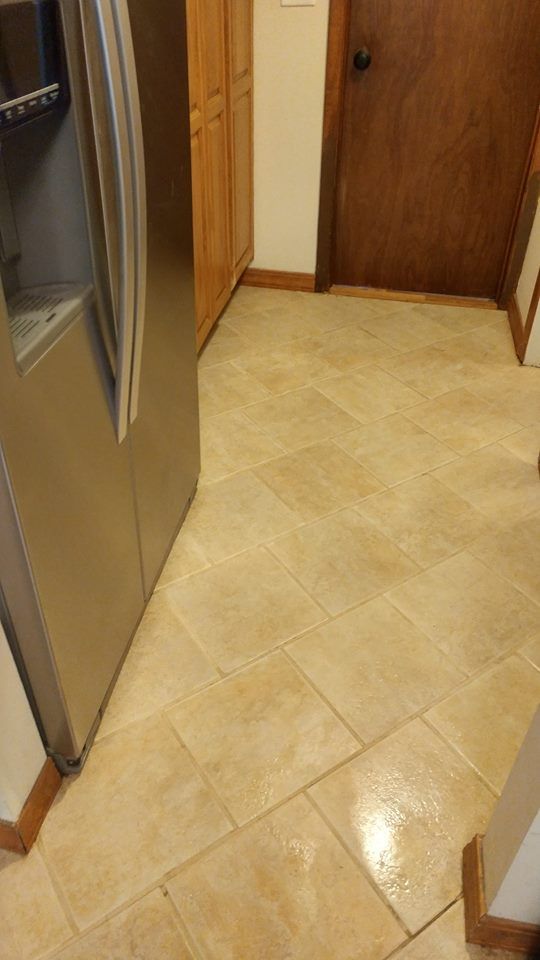 after tile cleaning