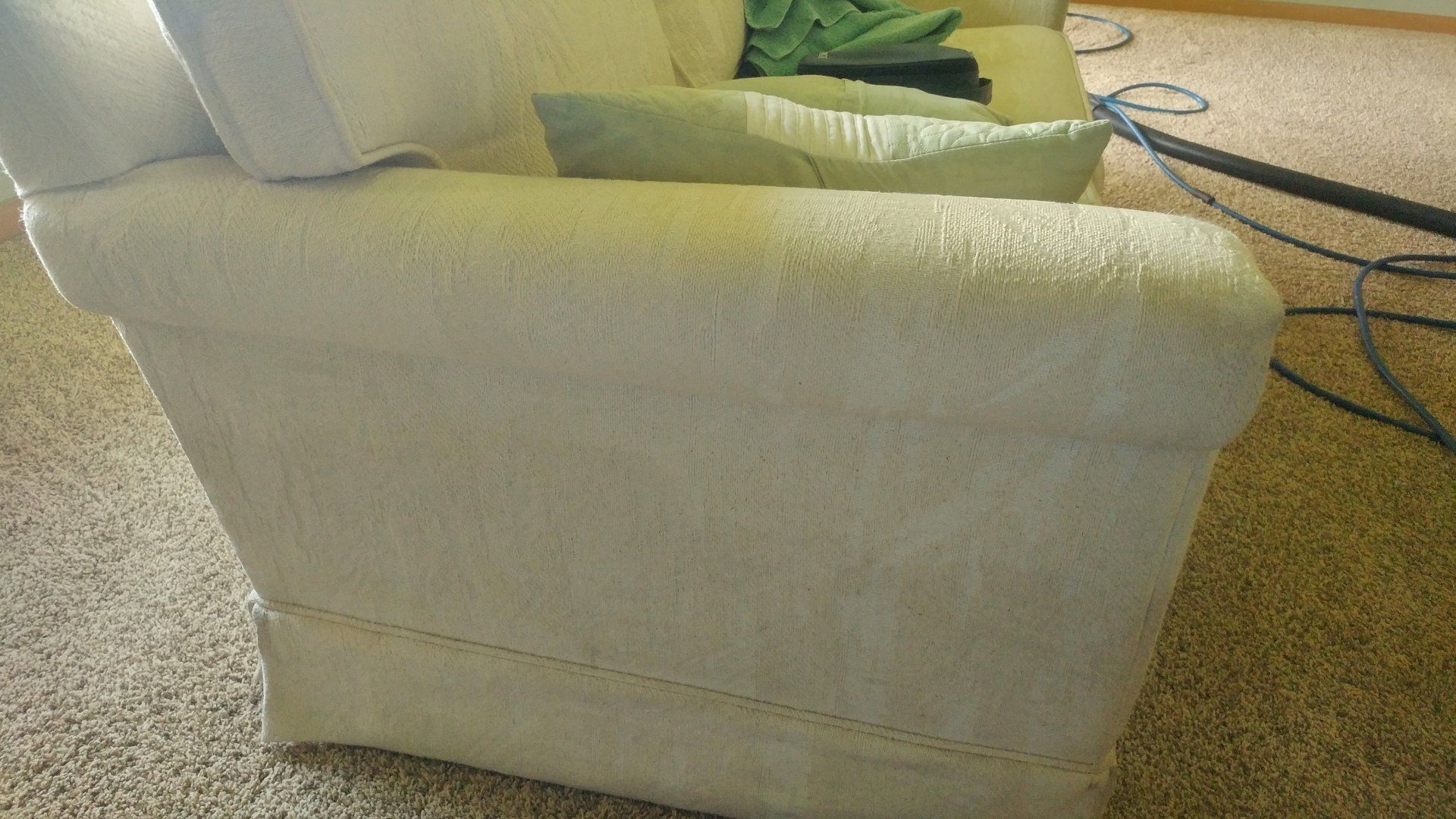 after upholstery cleaning