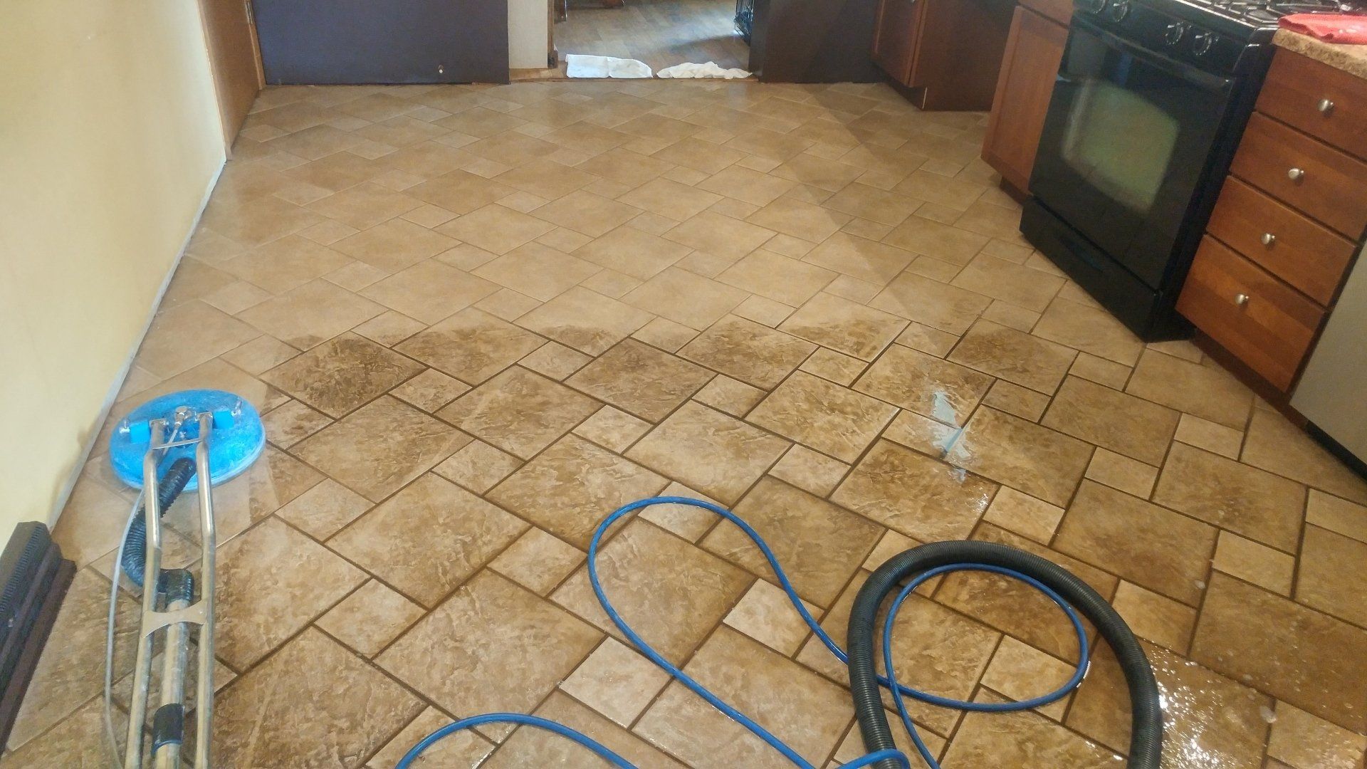 after tile cleaning