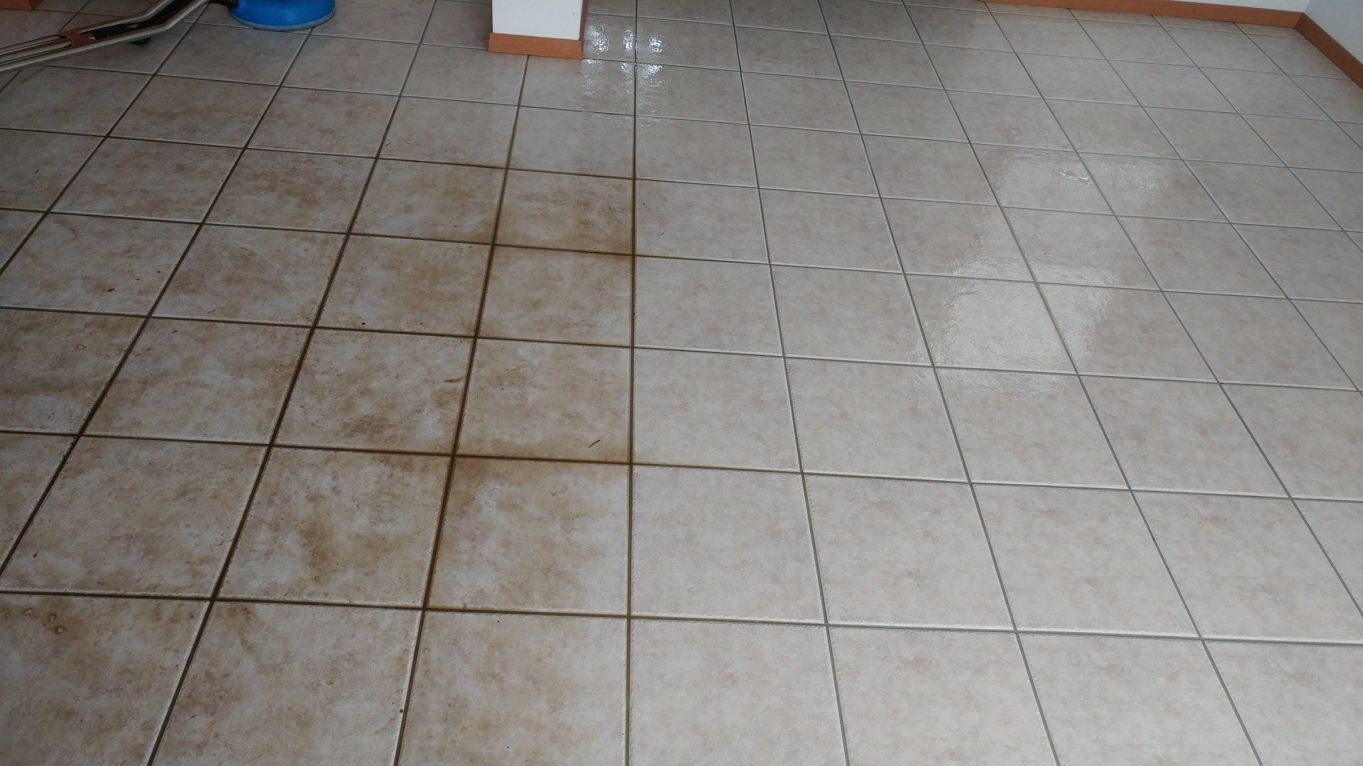 before and after tile cleaning