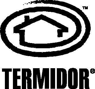 Termidor logo: House inside oval, text 