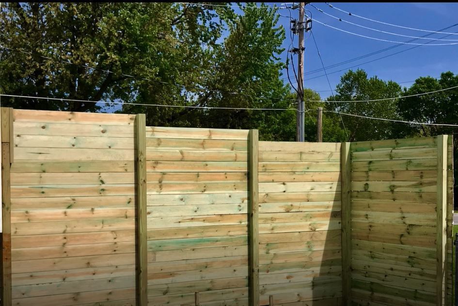 Wooden fence design