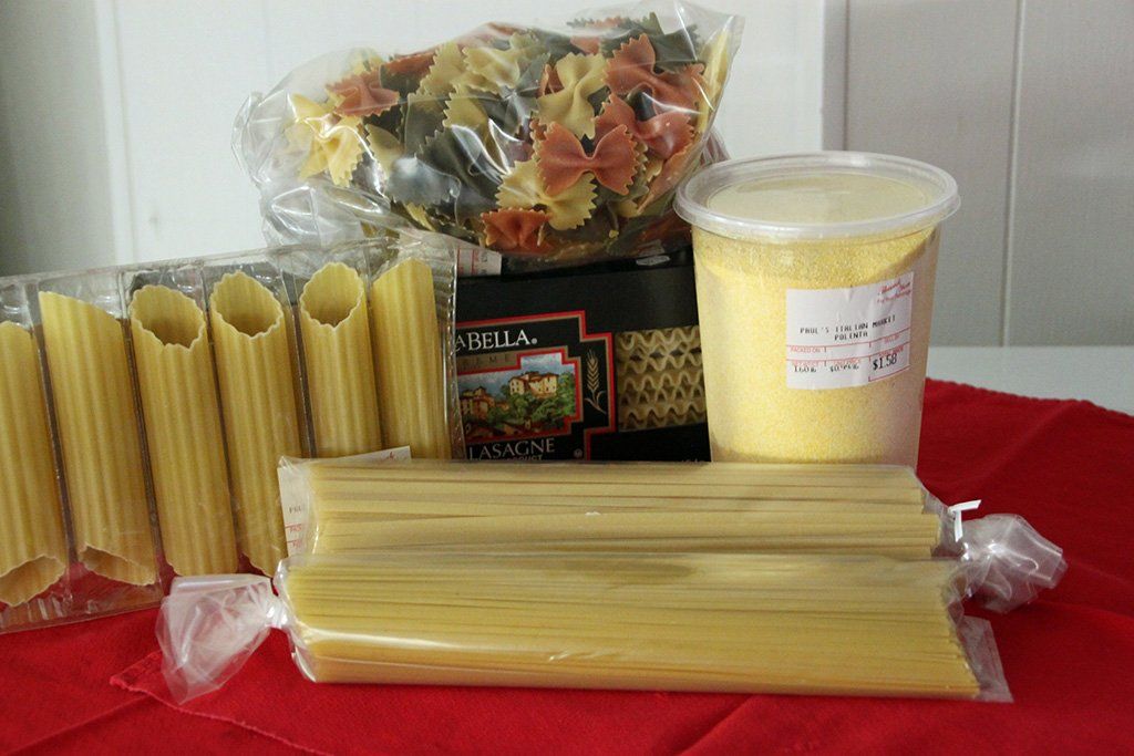 Different kinds of pasta