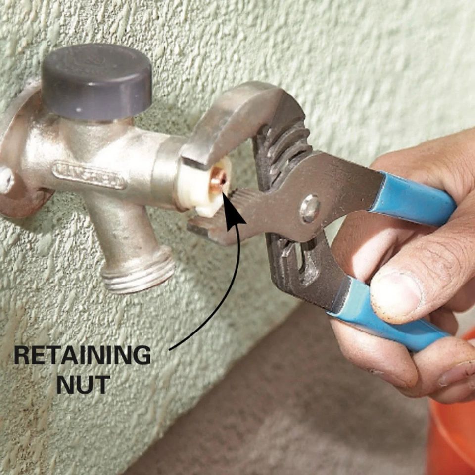 repair a leaky outdoor faucet
