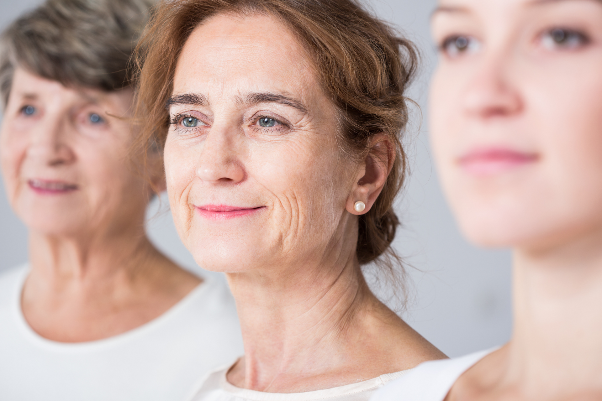 three generations of women depicting intergenerational trauma