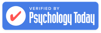 An image with the text 'Verified by Psychology Today,' indicating credibility and endorsement by the renowned publication.