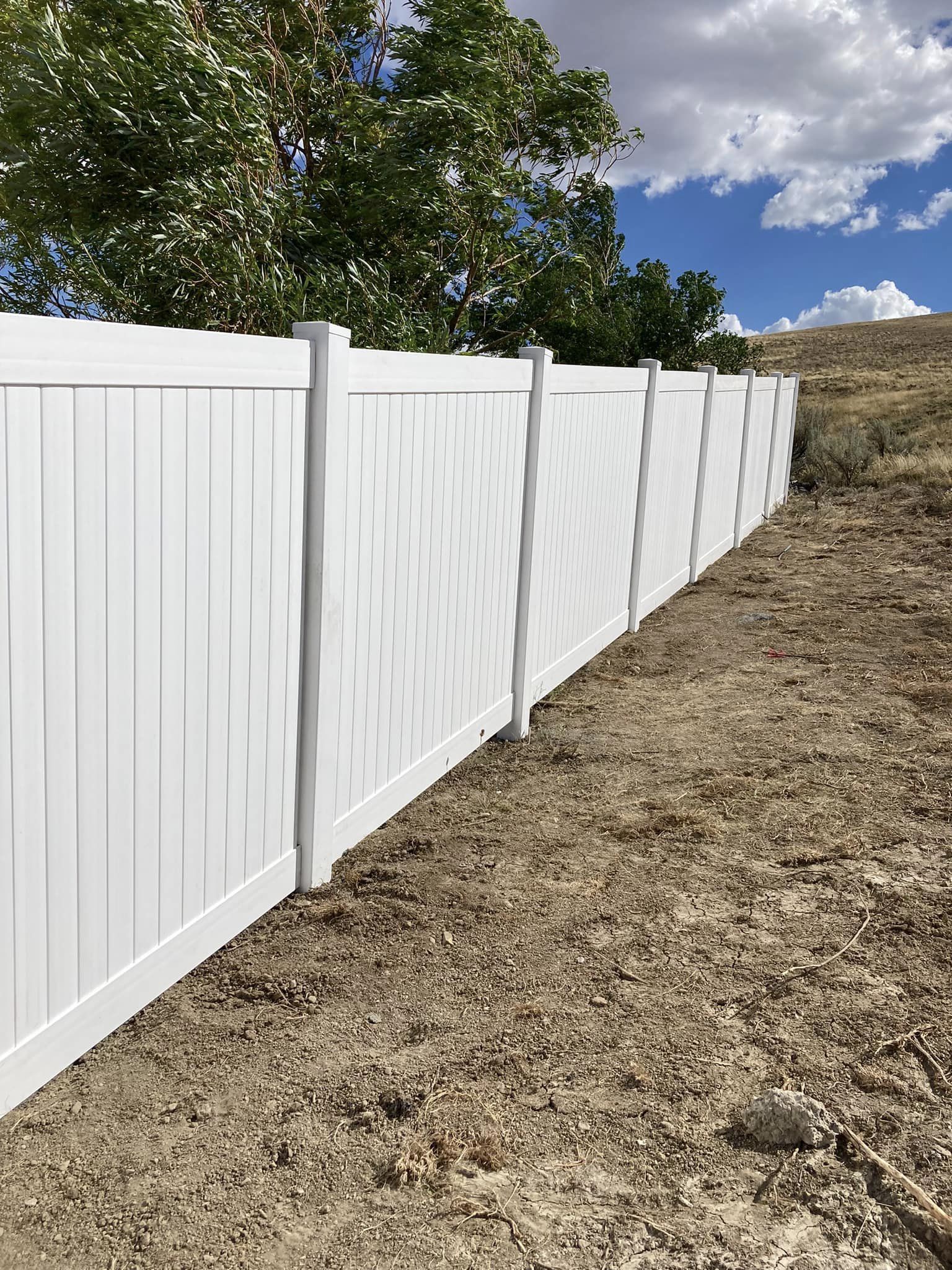 Vinyl fence