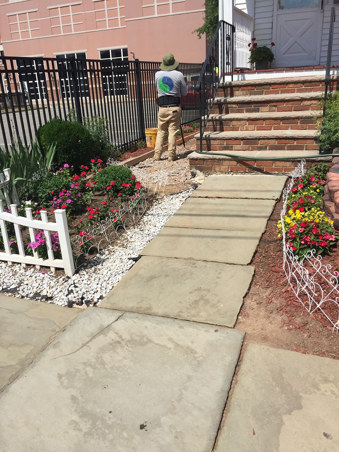 Stone steps and walkway