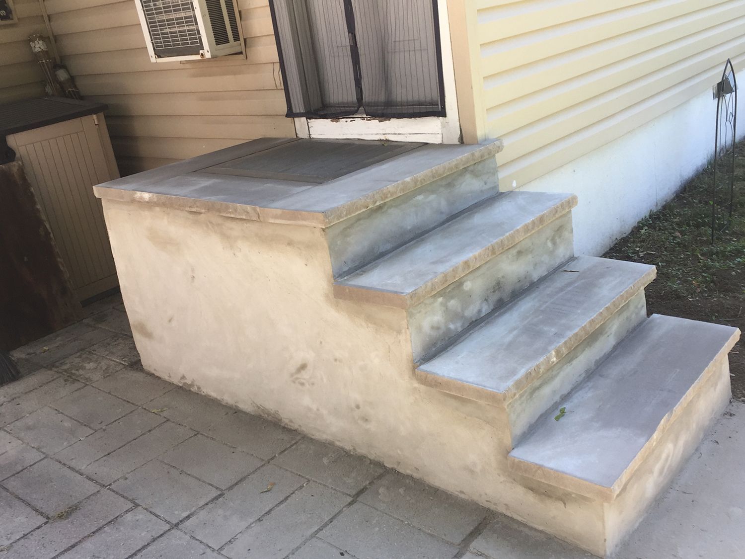 Concrete steps and stair