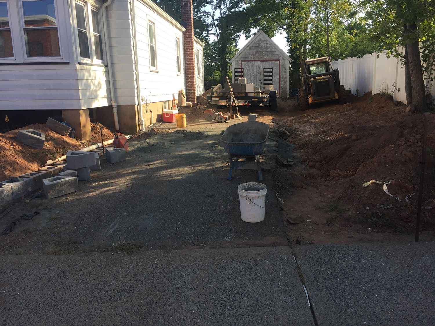Driveway construction
