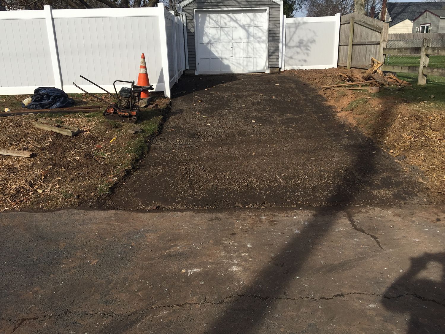 Driveway construction