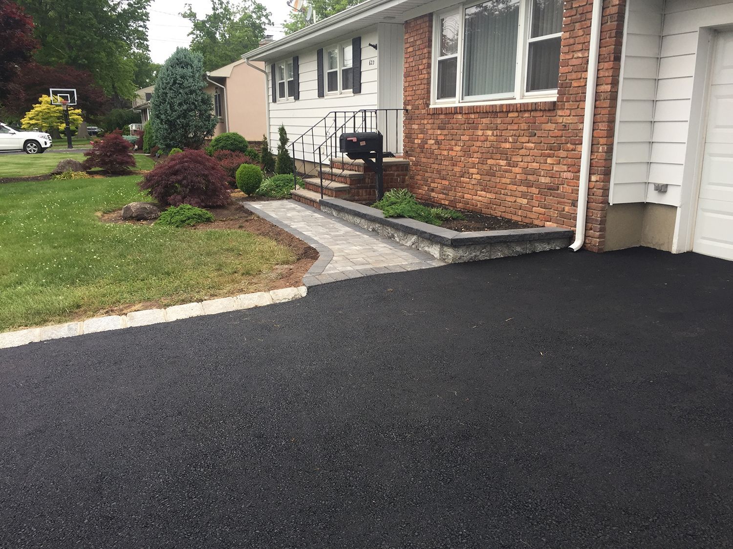 Driveway and walkway