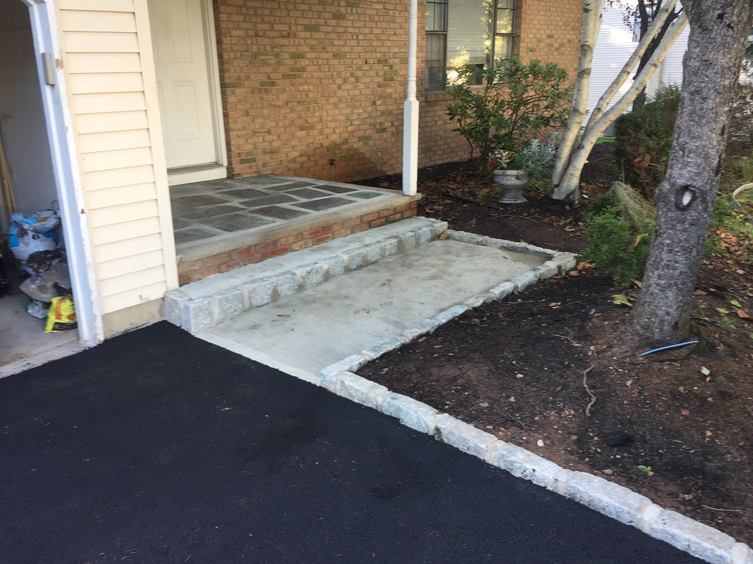 Driveway and steps