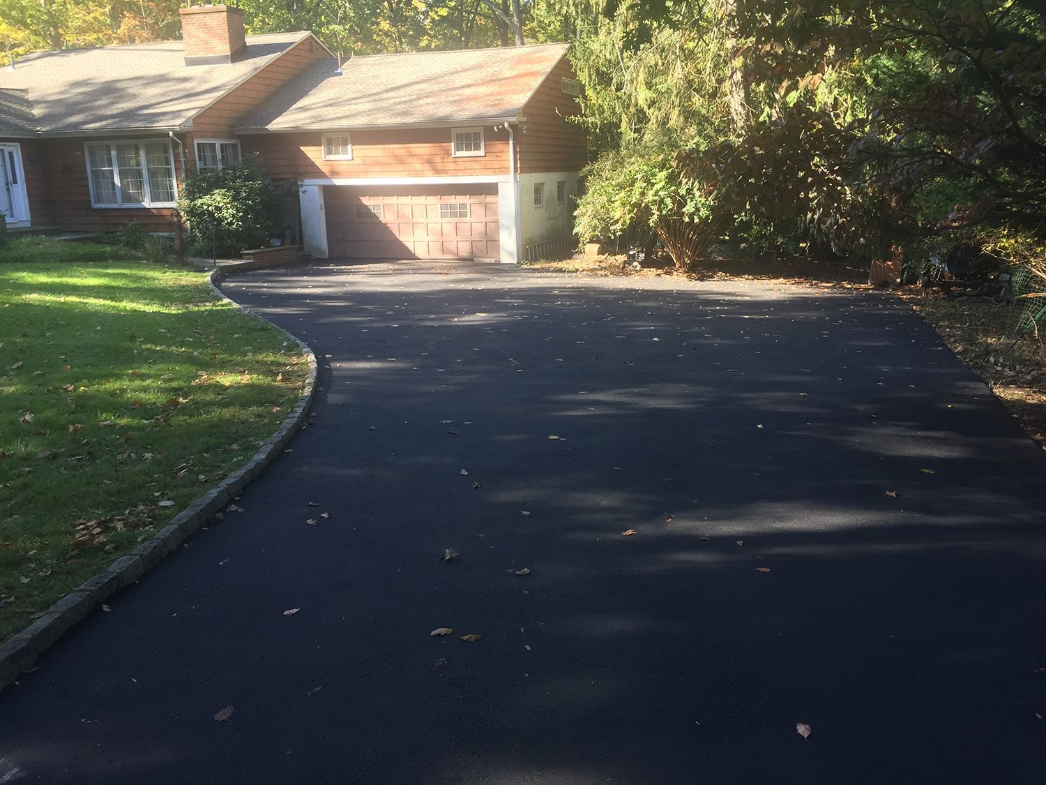 Asphalt driveway