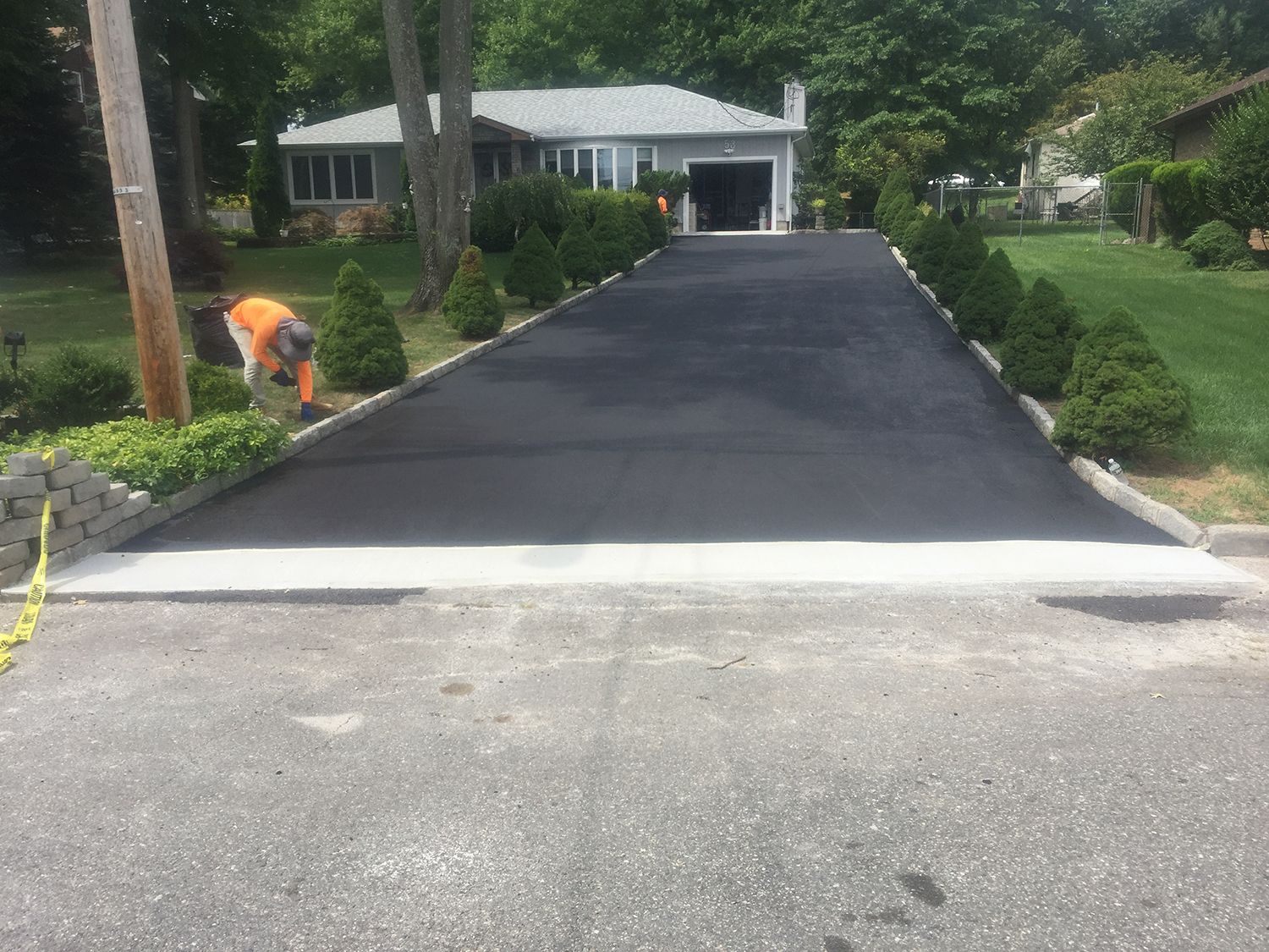 Blacktop paving