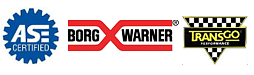 ASe, Borg Warner and Transgo logos