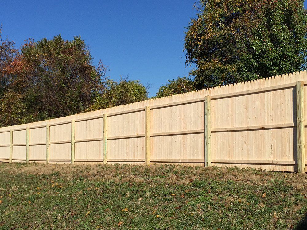 Wood fencing