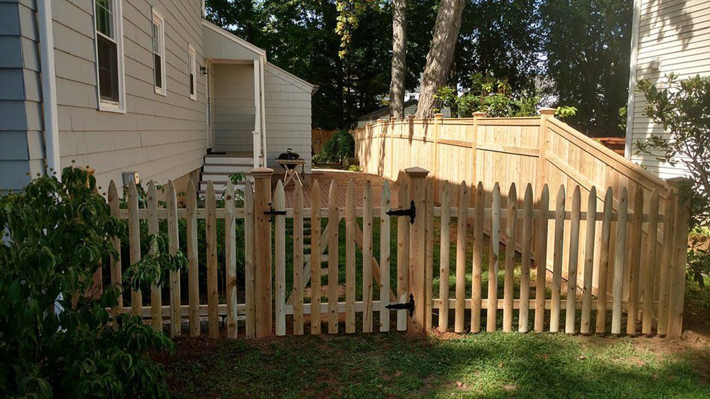 Wood fencing