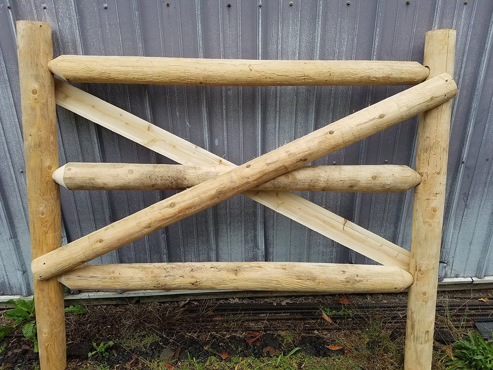 Wood fencing