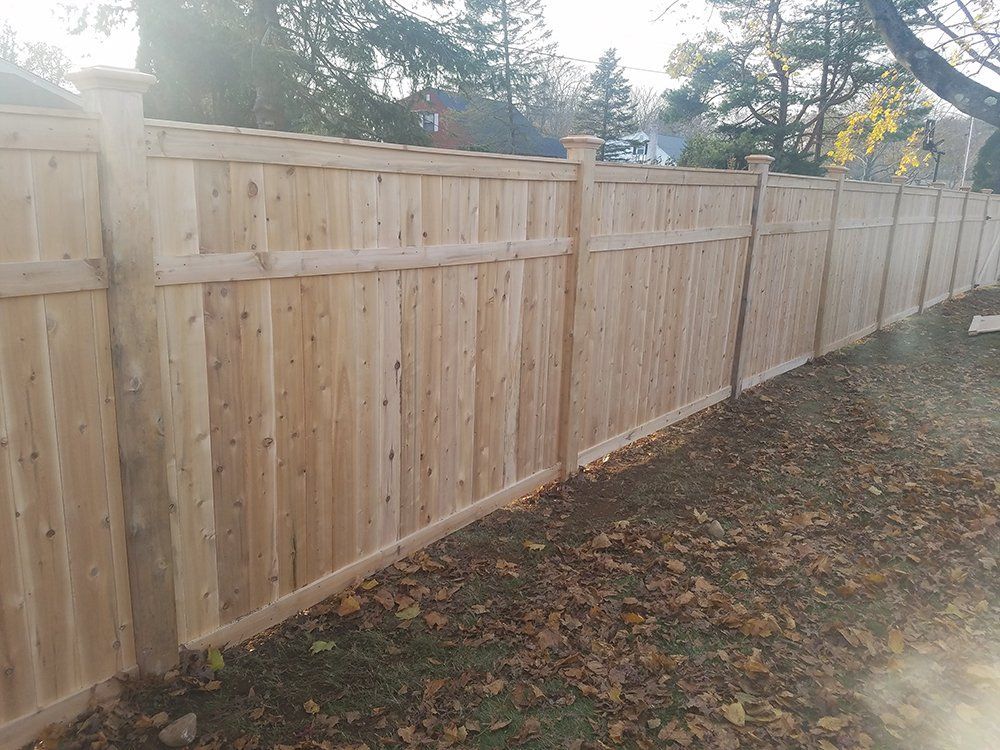 Wood fencing