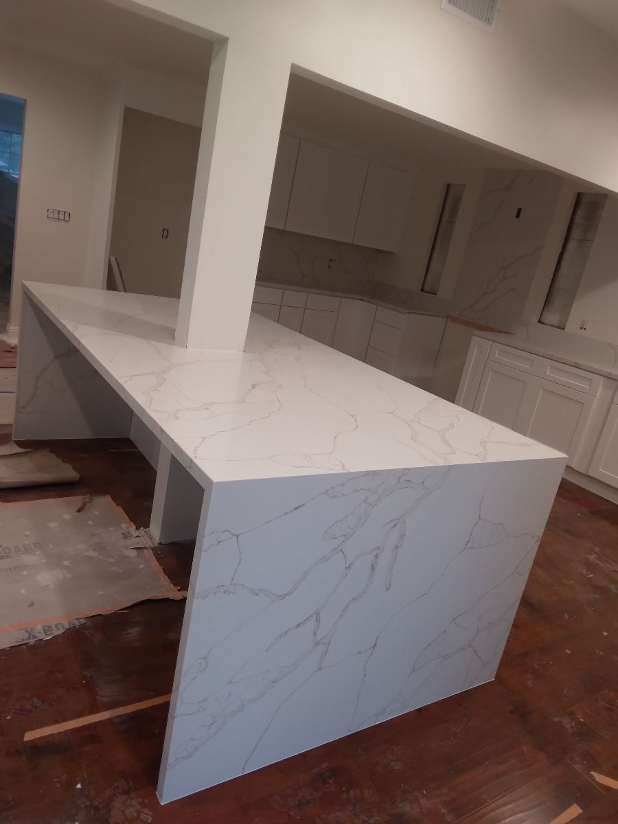 kitchen with white counter top