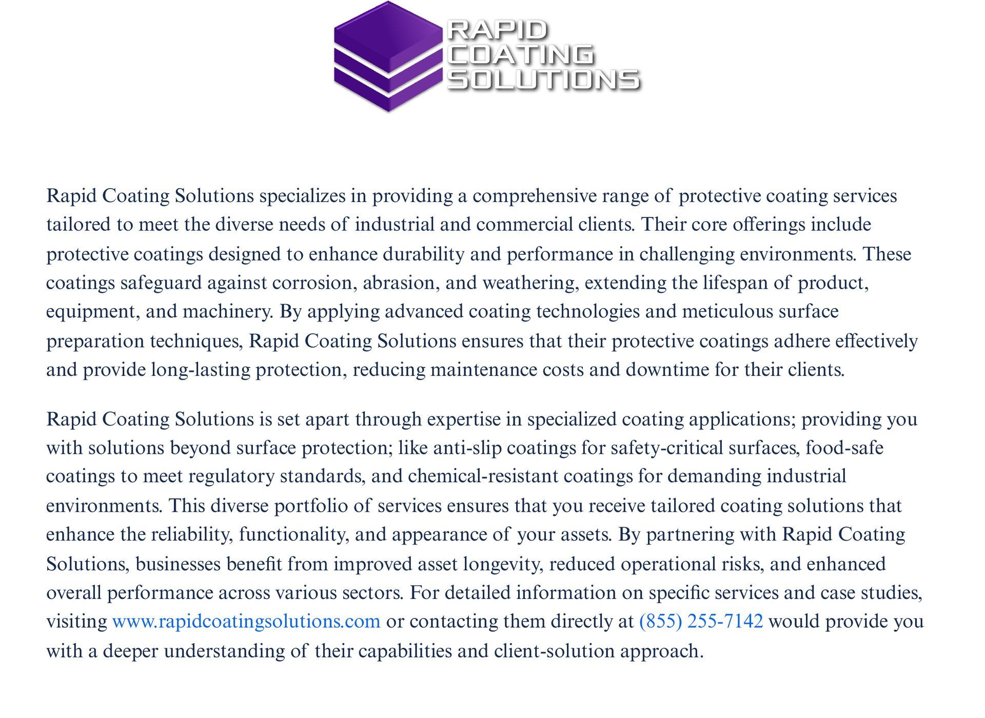 Rapid Coating Solutions write-up