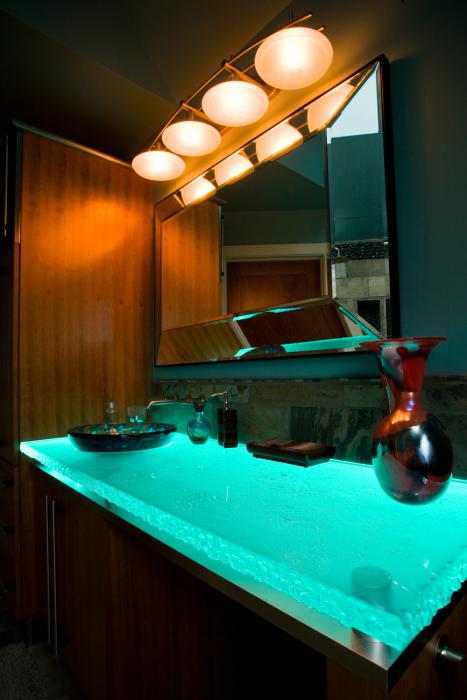 glass countertop