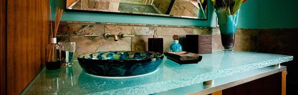 glass countertop