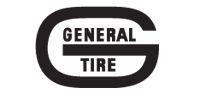 Black and white General Tire logo. A large 