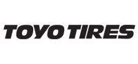 TOYO TIRES logo in black text.