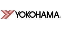 Yokohama logo: red and white geometric symbol followed by the word 