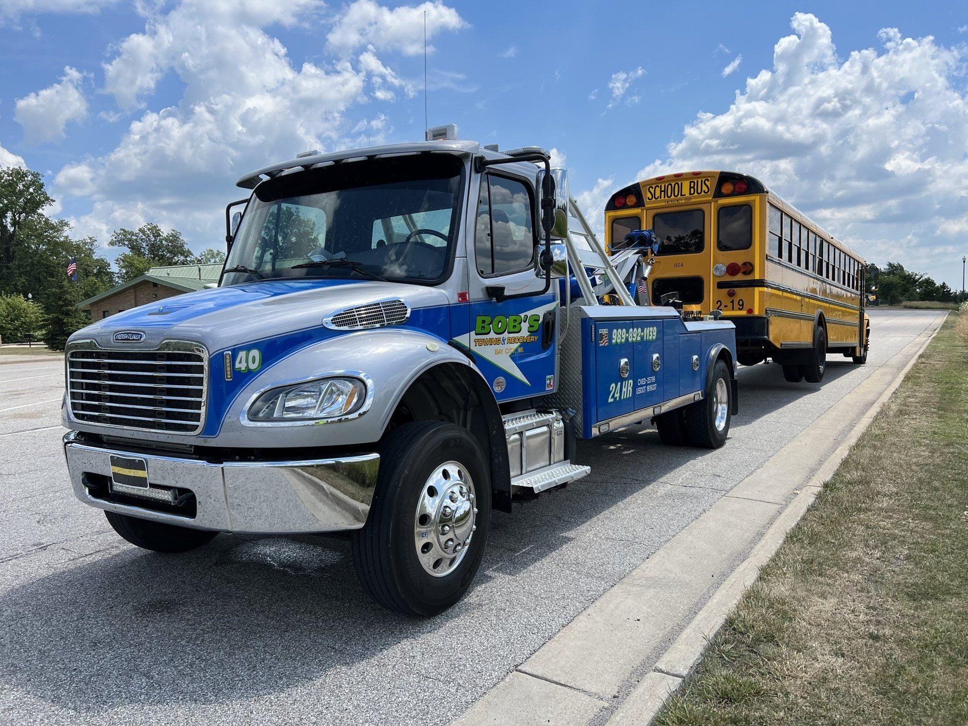 School bus towing services