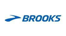 Blue Brooks logo: stylized arrow and the word