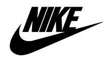 Black Nike logo with white background: Wordmark