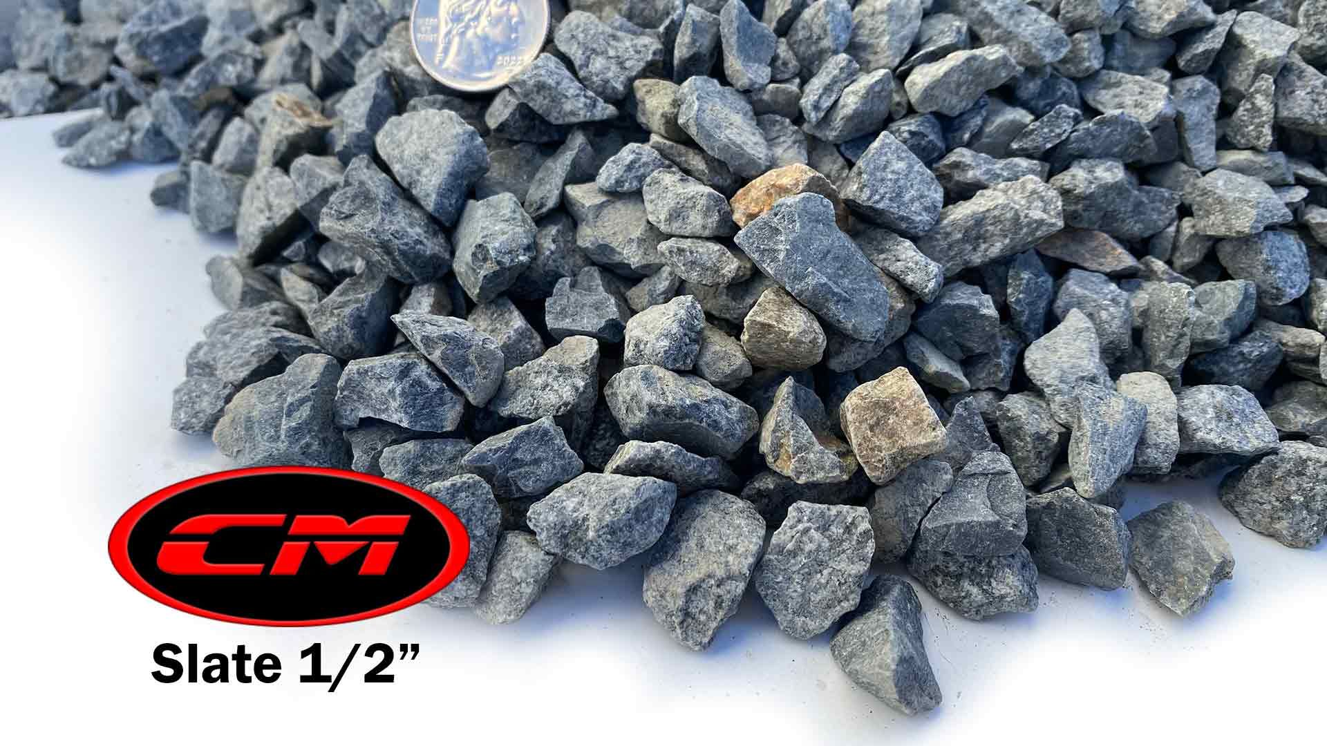 1/2″ Slate - Decorative Gravel, Sand & Gravel