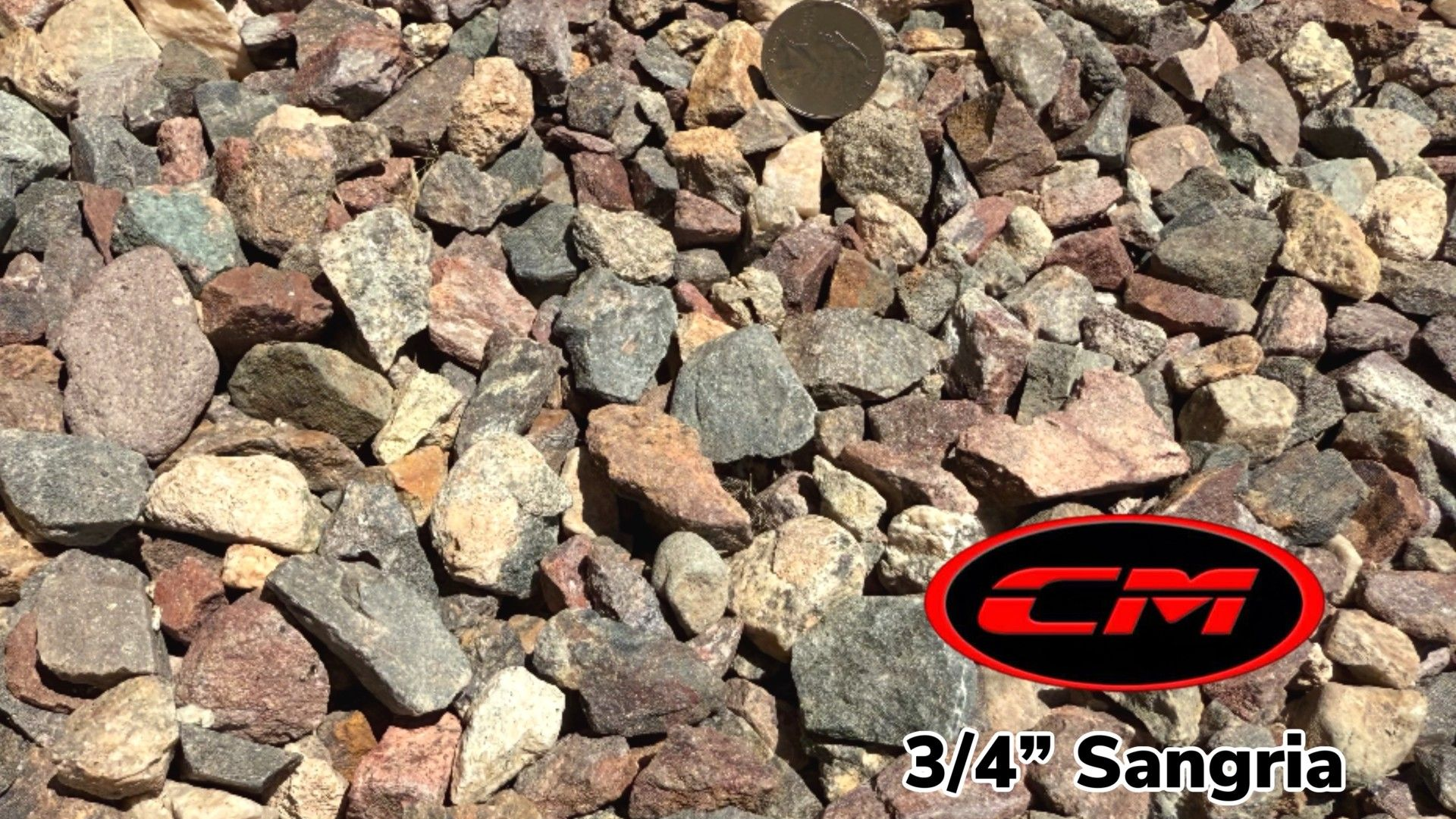 3/4 Sangria - Decorative Gravel, Sand & Gravel